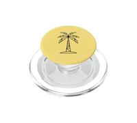 Plage Minimaliste de Contour de Palmier PopSockets PopGrip pour MagSafe