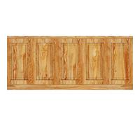 PLAGE Papier peint découpé préencollé, soubassement, bois acacia, boiserie murale, raccordable, 83 cm X 195 cm