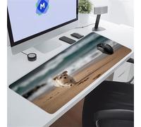 Plage pour Chiens Animaux Tapis de Souris de Jeu 700x400x3 mm Grand Tapis de Souris Gaming sous-Main Bureau Gamer Large avec Base Antidérapante Tapis de Clavier Lavable pour Gamer PC