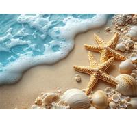 Plage Puzzle 1000 Pieces Adultes Étoile de mer Puzzles Classiques Panorama Bois Difficile Impossible Geant Jigsaw Jeu éducatif Défi Jouet pour Enfants et Adulte dès 14 Ans Cadeau Homme Femme P-899