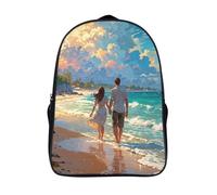 plage romantique sac a dos collège grande capacité cool sac d'école voyage 2 compartiment pour adolescent et adulte flâner sac à dos imprimé en 3d-16,les enfants pour les voyages les affaires