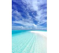 Plage sous Un Ciel Bleu - Puzzle 1000 pièces en Papier - Puzzle Familial Amusant 50 x 70 cm