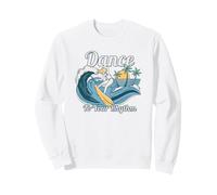 Plage Style Danse à Votre Rythme Coucher de Soleil Surf Sweatshirt