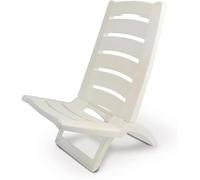 Plage Terre di Romagna, vacances Italiennes, Fabriqué en Italie, très haut niveau. Plastique dur résistant jusqu'à 120kg. pieds dans l'eau.