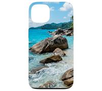 Plage Tropicale, côte rocheuse, Eau Claire, côte de l'île Coque pour iPhone 13