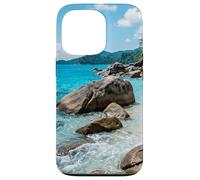 Plage Tropicale, côte rocheuse, Eau Claire, côte de l'île Coque pour iPhone 13 Pro