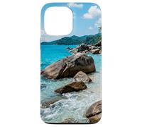 Plage Tropicale, côte rocheuse, Eau Claire, côte de l'île Coque pour iPhone 13 Pro Max