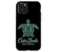 Plage Tropicale d'Outer Banks Mandala Turtle Carolina Coque pour iPhone 11 Pro