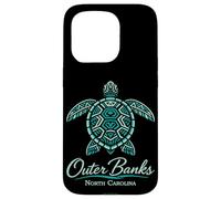 Plage Tropicale d'Outer Banks Mandala Turtle Carolina Coque pour iPhone 15 Pro