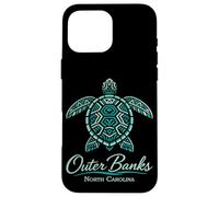 Plage Tropicale d'Outer Banks Mandala Turtle Carolina Coque pour iPhone 16 Pro Max