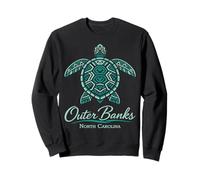 Plage Tropicale d'Outer Banks Mandala Turtle Carolina Sweatshirt