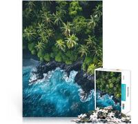 Plage Tropicale Océan Puzzles pour Adultes 1000 pièces Jouet éducatif Anti-Stress est idéal comme Cadeau pour Toute la Famille 38x26cm