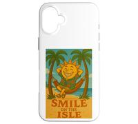 Plage Vacation Île Caraïbes Positif Heureux Drôle Ensoleillé Coque pour iPhone 16 Plus