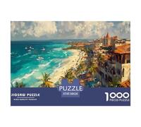 plage1000 Pieces Jigsaw Puzzles for Adults and Kids Family Game Paysage naturelChallenging for Home Decoration Great Cadeau Idea38x26cm/1000pcs
