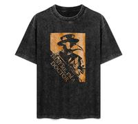 Plague Doctor Trust Me I'm A Doctor Let Me Treat You Black T-Shirt Printed Tee Graphic Top for Men Unisex Shirt L