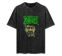 Plague of The Zombie Black T-Shirt Printed Tee Graphic Top for Men Unisex Shirt M