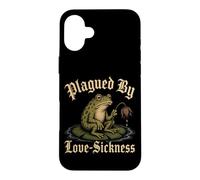 Plagued by Love Sickness Grenouille Amusante médiévale Coque pour iPhone 16 Plus