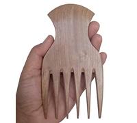 Plai Na Peigne afro en bois naturel fait main pour cheveux épais et bouclés