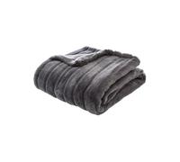 Plaid 120x160 fausse fourrure Manoir gris