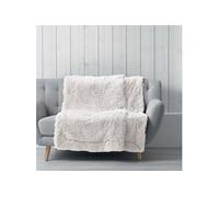 Douceur d'Intérieur – Coussin déhoussable Golden Sunset – 40x40 cm – Blanc – Coton uni, fils coupés