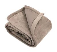 Plaid 140x160 cm 100% polyester 480 g/m2 VEGA Marron Taupe
