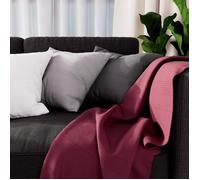 Soleil d'ocre, Adele Plaid, jeté de Fauteuil, Coton, Framboise, 140x200 cm