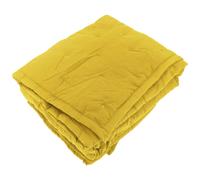 Plaid 150x200 cm CELESTE microfibre points brodés jaune Gold