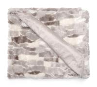 Plaid 150x200 cm LYNX fausse fourrure doublée velours Beige