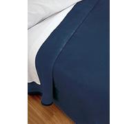 Plaid - 5047-49 - Couverture Lisse - Couverture de lit - Couverture de canapé - Couverture d'hiver - Couverture en Velours - Couverture Bleue - Taille 150