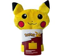 Pikachu Homadict - Plaid à Capuche Pokémon 120x150cm - Doux & Confortable Licence Officielle, Jaune