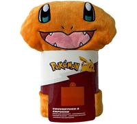 Plaid à capuche 3D - POKEMON - Salamèche - 120 x 150 cm - Ultra doux - Coloré