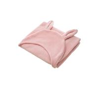 plaid oreilles 100x100 - rose - style enfant Rose
