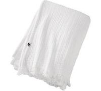 OUREA - Plaid à Franges 130x160cm 4 Epaisseurs Gaze de Coton Chantilly - Altobuy