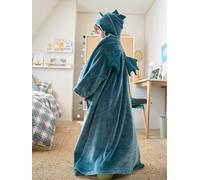 Plaid à manches et capuche Animal vert 3/4A