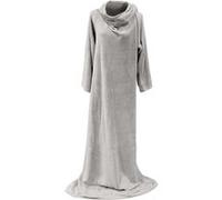 Plaid à Manches Ultra Doux 140x180cm Gris - KYOT -