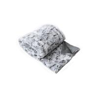 - Plaid à poils doux LENVIK - 125 x 150 cm - Gris - LENVIK