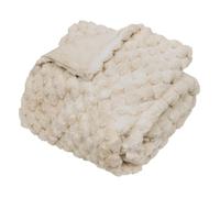 Plaid Adriel beige 230x180cm - Atmosphera Créateur d'intérieur