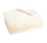 Plaid Luxe crème doublé en polyester 170x240 cm 2.00x170.00 cm