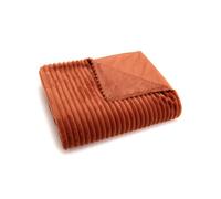 Plaid - AMADEUS - Sultan - Terracotta - 68 x 42 cm - Polyester - Moderne