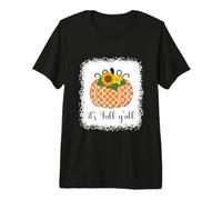 Plaid Amusant d'halloween Citrouille Buffle Orange It's Fall Y'all T-Shirt Haut de Gamme