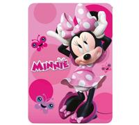 Plaid - ARLIS - Disney Minnie - 100x140 cm - Fushia - Doux et chaud