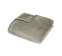 Plaid - ATMOSPHERA - Beige - 150 x 200 cm - Polyester - Double face avec sac de rangement