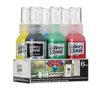 Gallery Glass, Kit de peinture de base pour verre, 6 pièces, pour loisirs créatifs, parfait pour les débutants et les artistes, 1 pièce