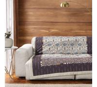 Plaid Bassetti Kerala O1 Orange Rouge - Dimensions 135x190 cm en Coton Rembour