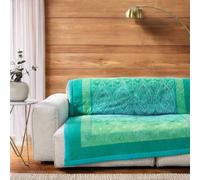 Plaid Bassetti Kerala V1 Vert Pétrole 135 x 190 cm - L'élégance nat