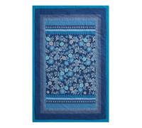 Bassetti Plaid 135 x 190 cm, Granfoulard Varigotti B1 Bleu, 100% Coton, Doux et Respirant, imprimé de qualité supérieure