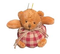 Plaid Bear Ornaments for Christmas Tree - 4 inch Mini Plush Bear | Hanging