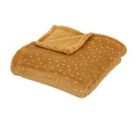 Plaid bébé 75x100 cm Oya Flanelle Ocre