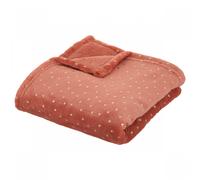 Plaid bébé 75x100 cm Oya Flanelle Terracotta