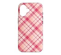 Plaid Buffalo Rose Pastel Damier Vintage Mignon Girly Coque pour iPhone 16